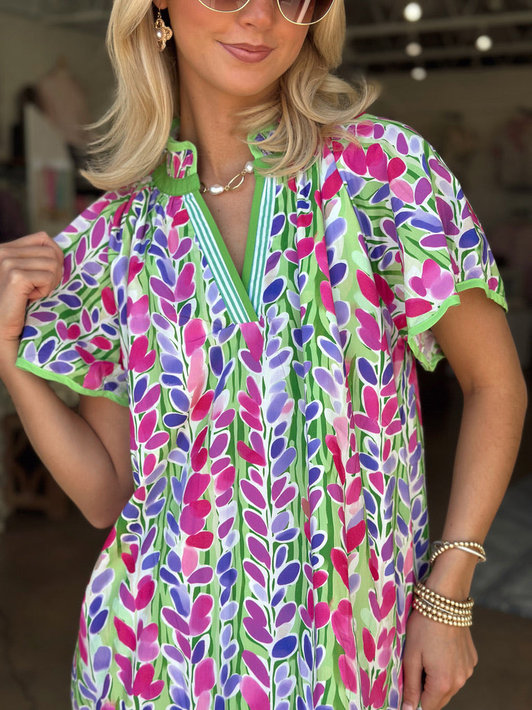 Floral Vine Mini dress