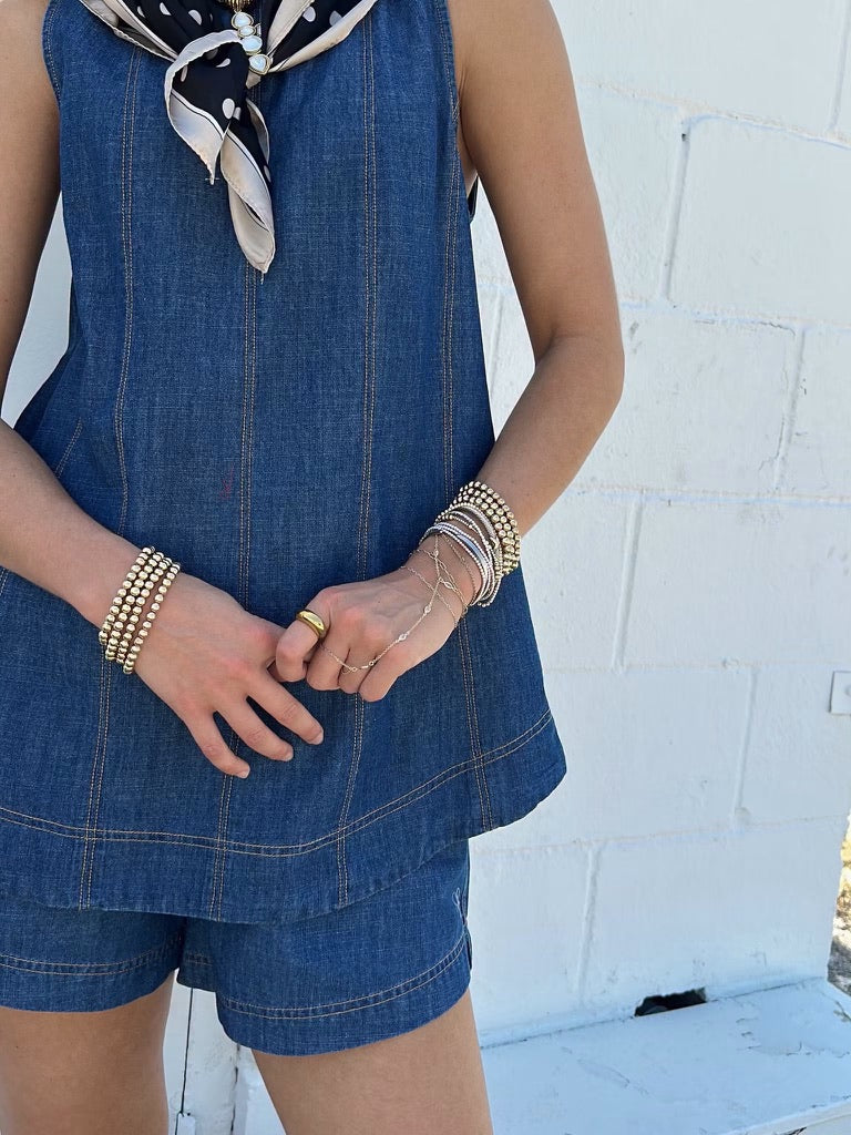 Denim Tank and Short set