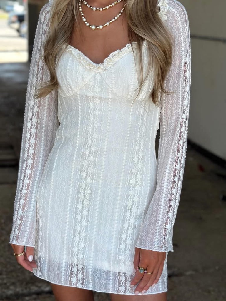Cream Mini dress