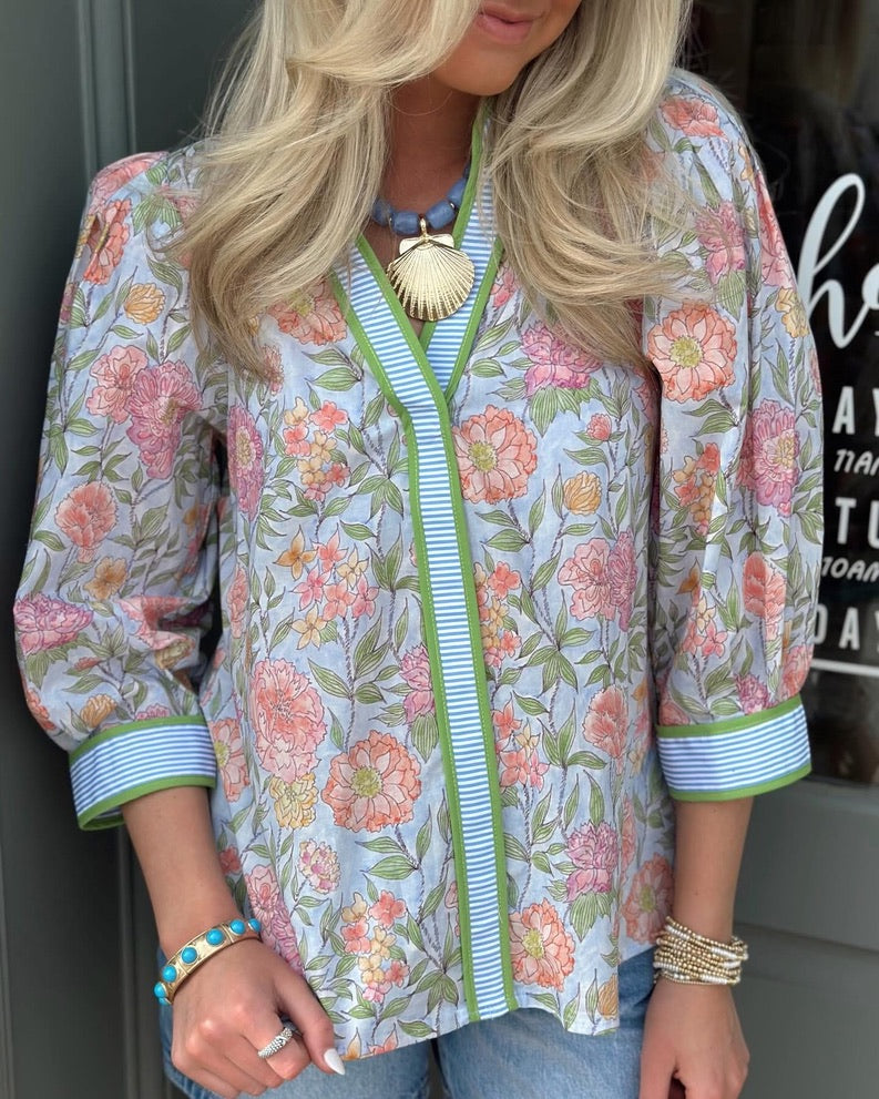 Jessa Floral top
