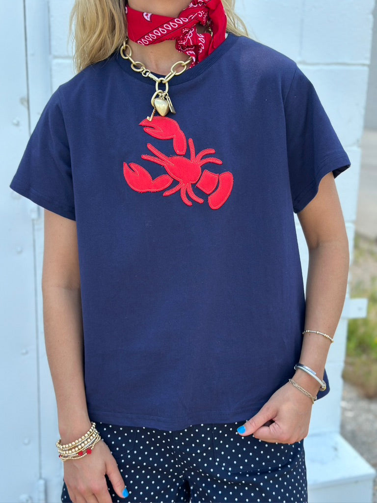 Maine Lobster top - Navy