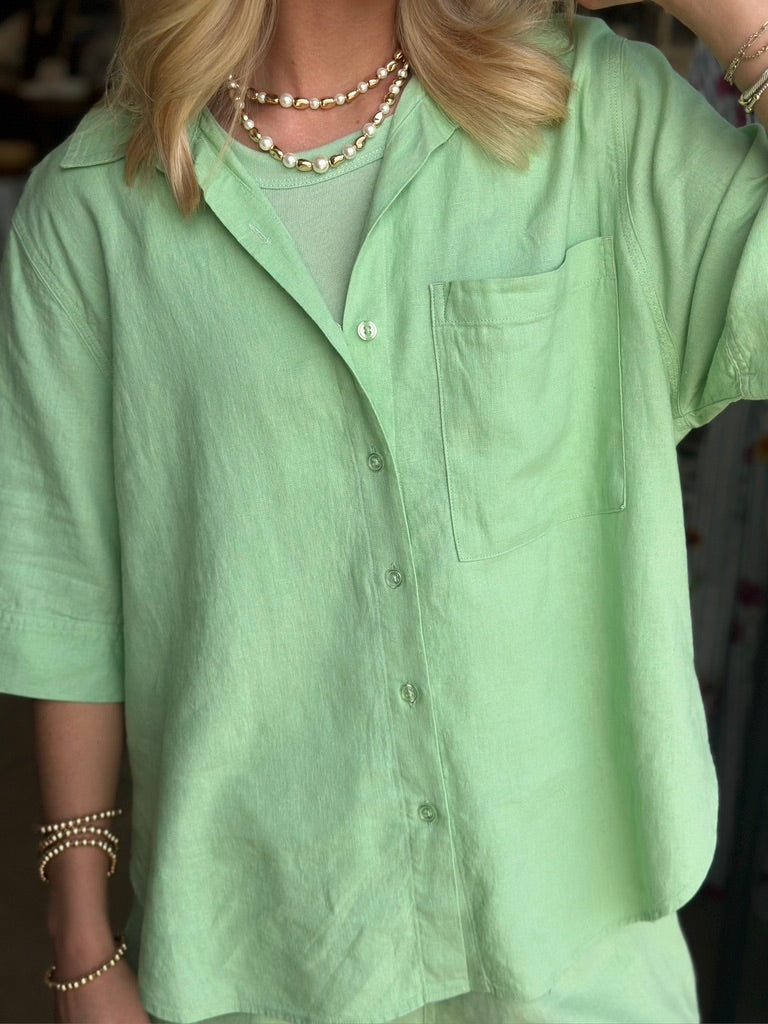 Expedition Button Up top - Sprout