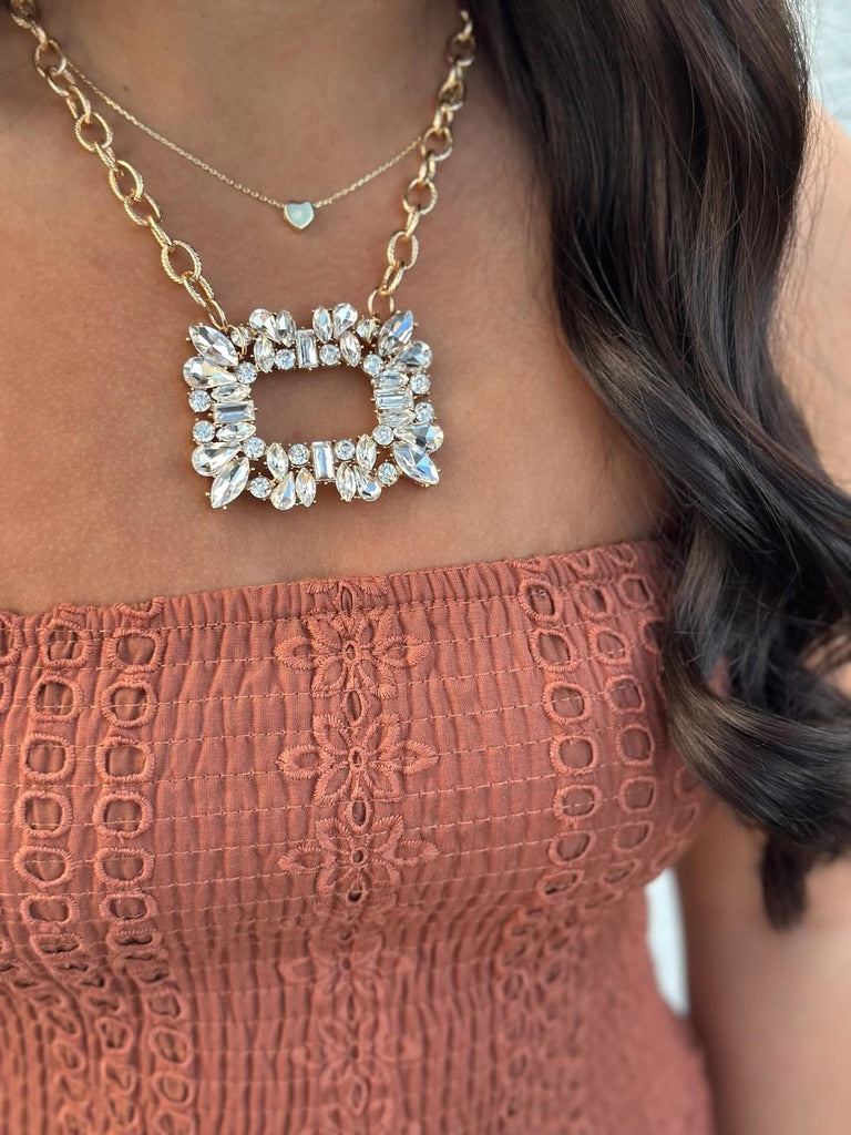 Brown Eyelet Maxi dress