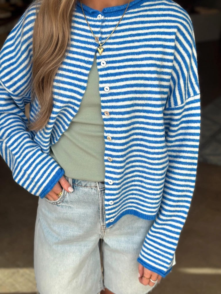 Piper Cardigan top - Royal Blue