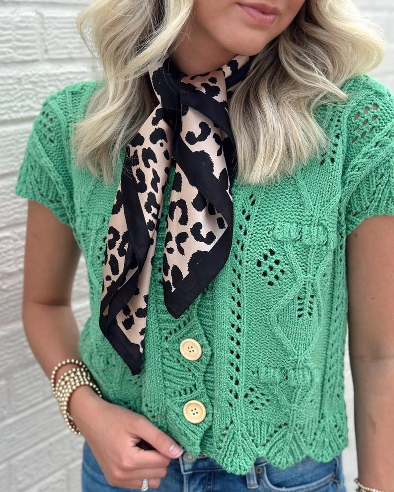 Evergreen Button Down cardigan