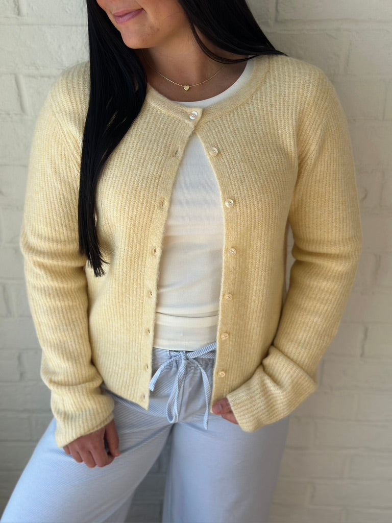 Medina Rib Custard cardigan
