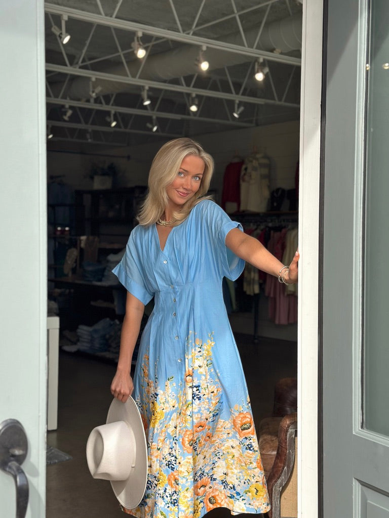 Amalfi Coast Floral Maxi dress