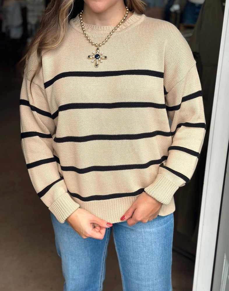 Fall Boyfriend Striped sweater