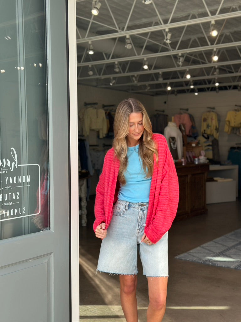 Piper Cardigan top - Red