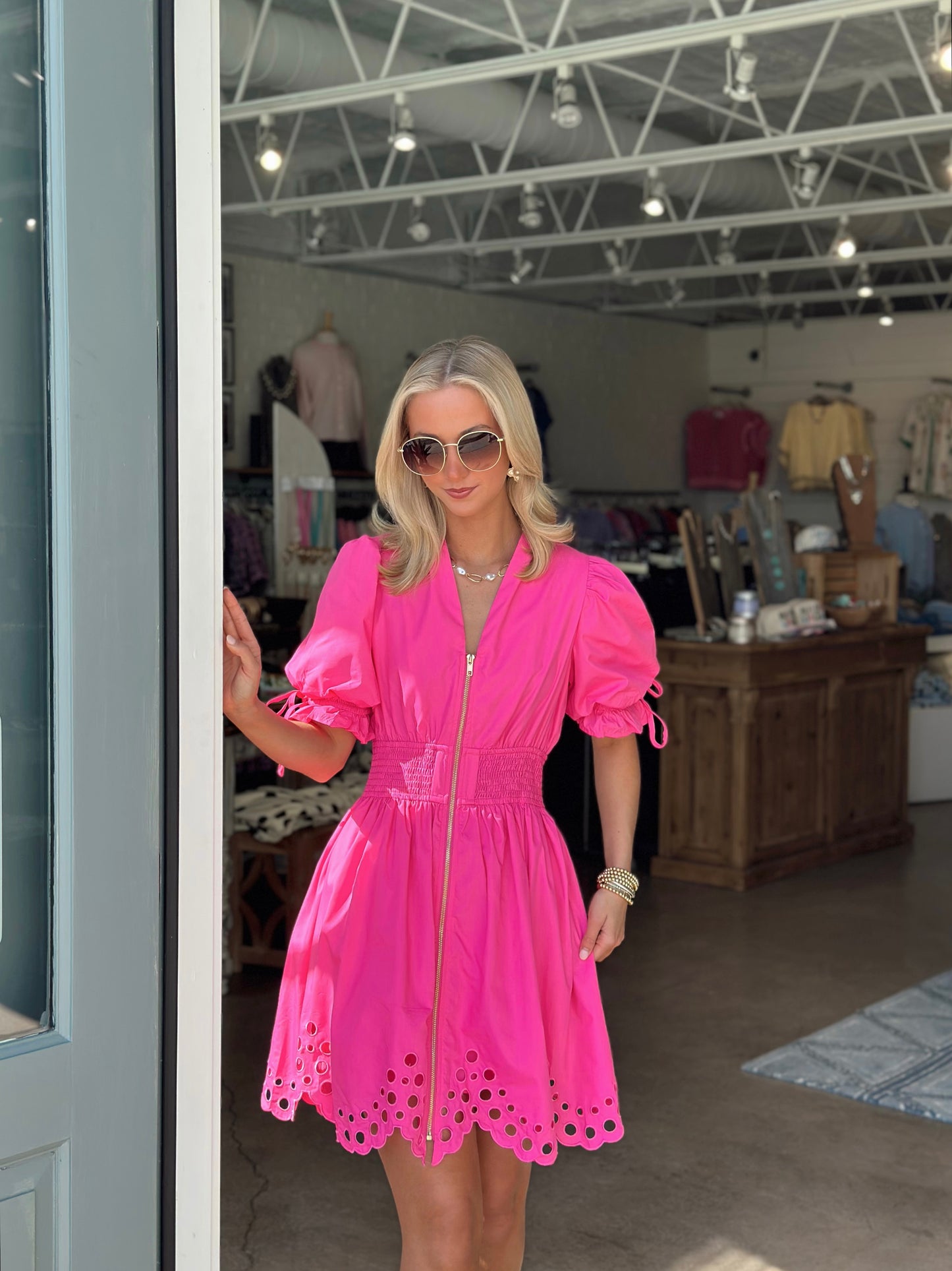 Barbie Pink Zipper dress