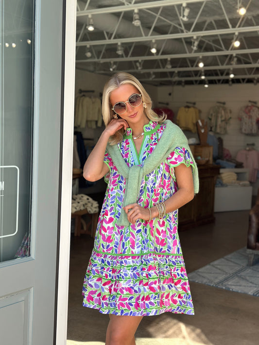 Floral Vine Mini dress