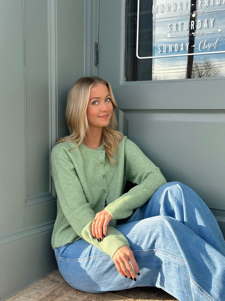 Medina Rib Appletini cardigan