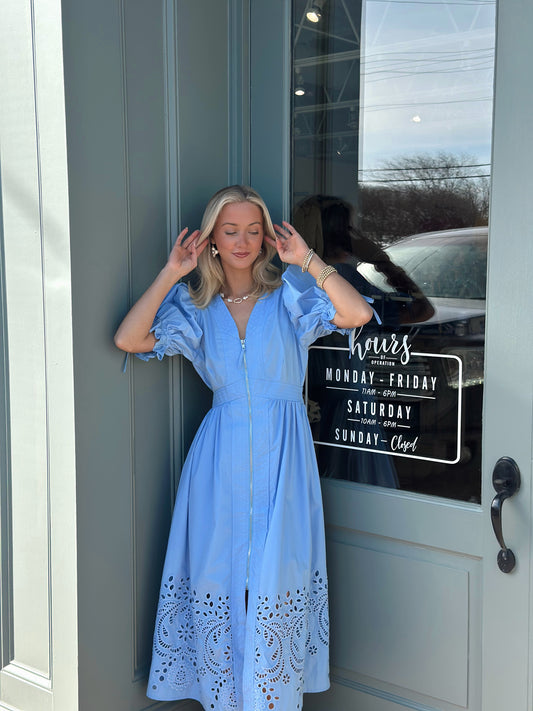 Cinderella Eyelet Maxi dress