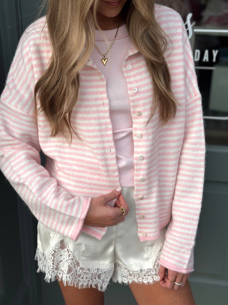 Piper Cardigan top - Light Pink