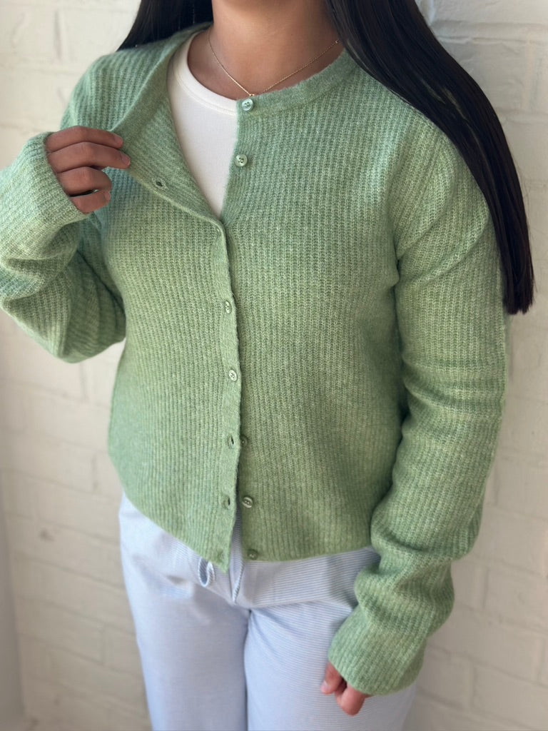 Medina Rib Appletini cardigan