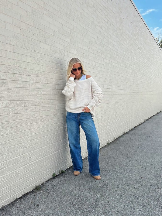 Neutral Off the Shoulder top