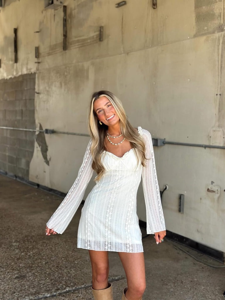 Cream Mini dress