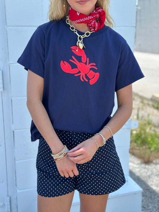 Maine Lobster top - Navy