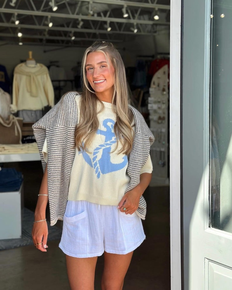 Anchored Summer Sweater top