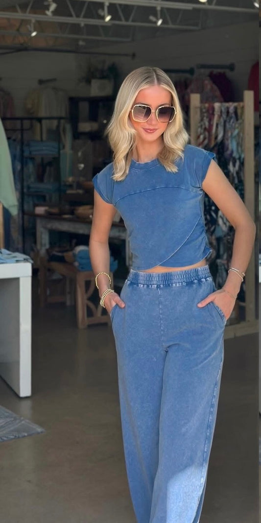 Navy Athletic Two Piece set