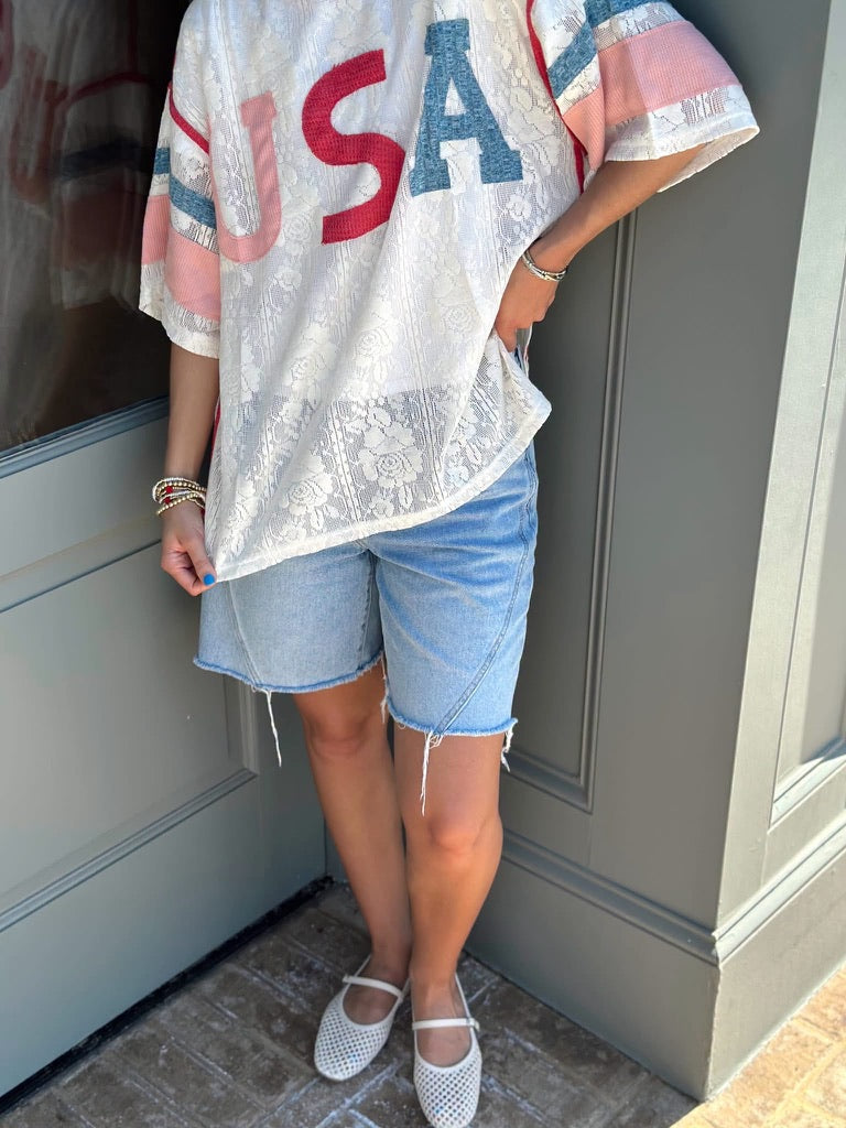 USA Crochet top