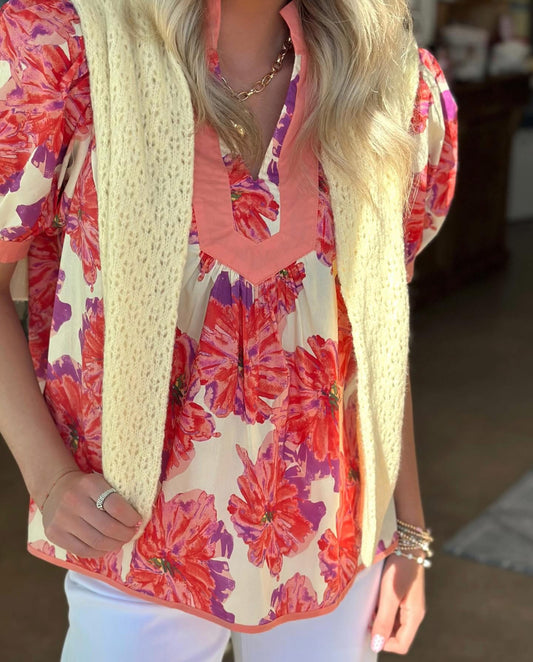 Bright Floral top