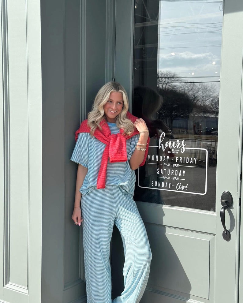 Ocean Blue Striped set