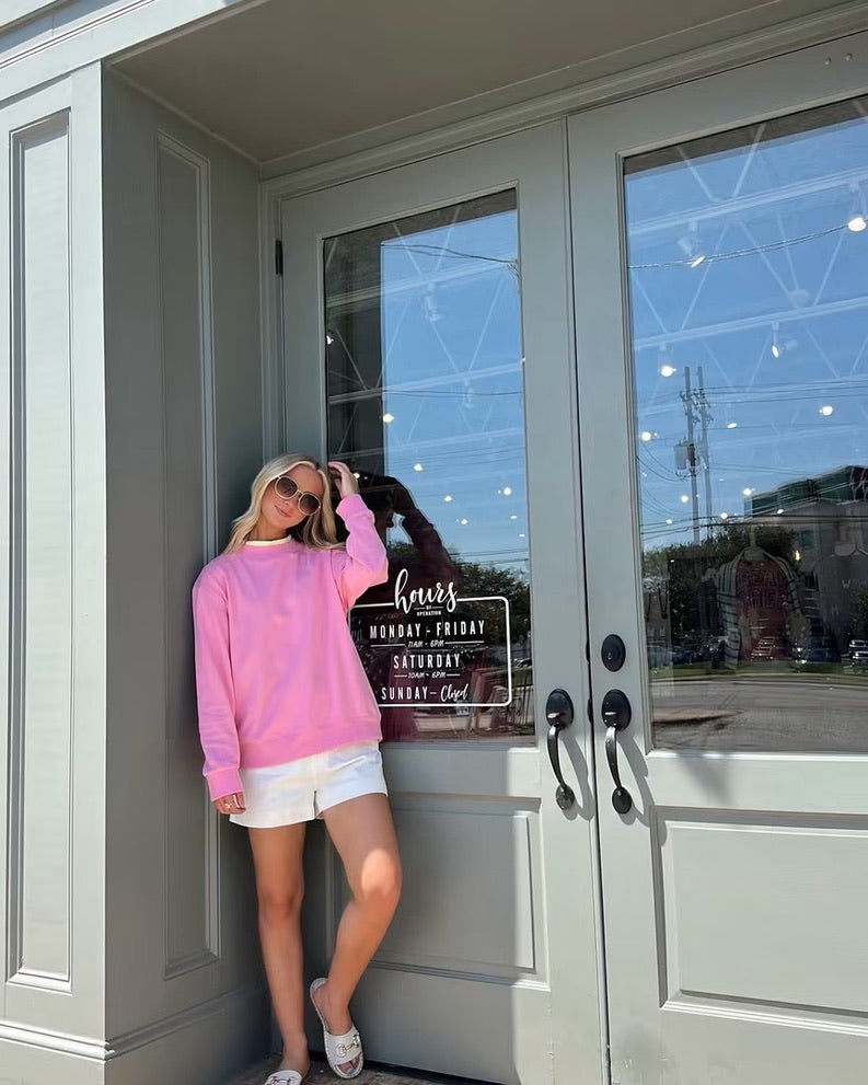 Pink Mockneck sweatshirt