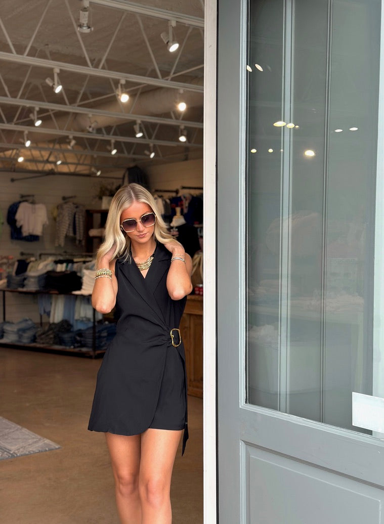 Black Blazer Style romper