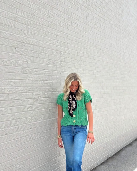 Evergreen Button Down cardigan