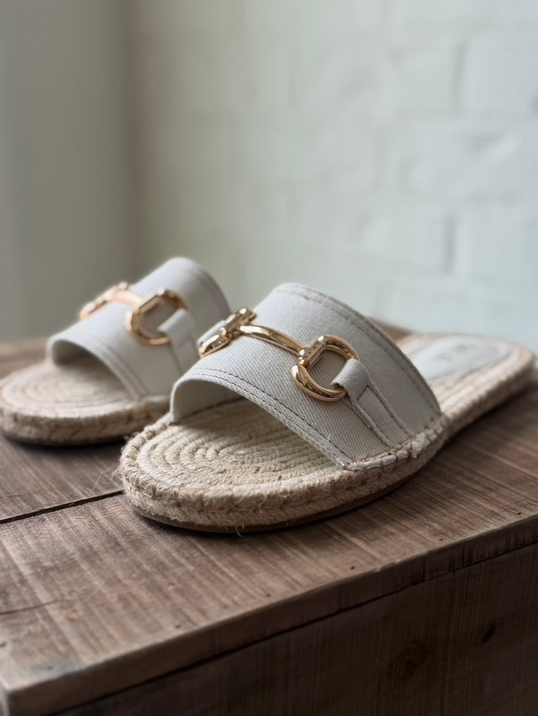 Cadiz Bone Denim Woven shoe