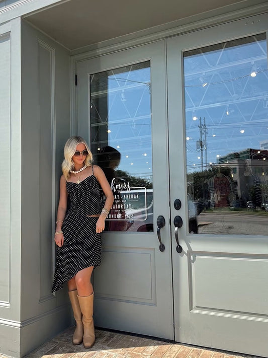 Polka Dot Asymmetrical set