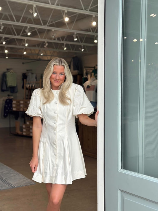 Preppy Button Down Mini dress