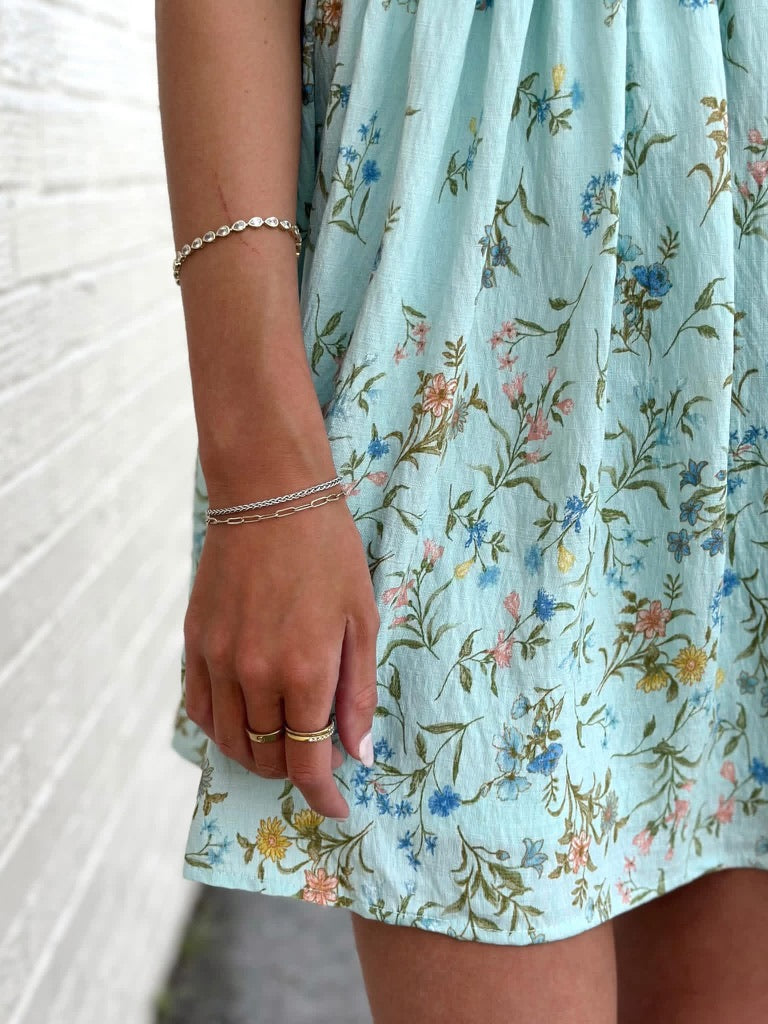 Floral Seafoam Mini dress