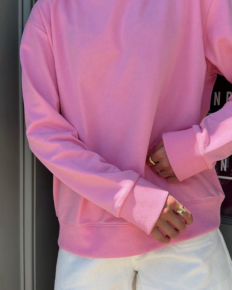 Pink Mockneck sweatshirt