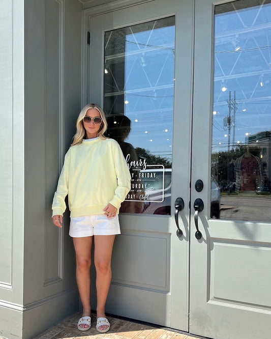 Yellow Mockneck sweatshirt