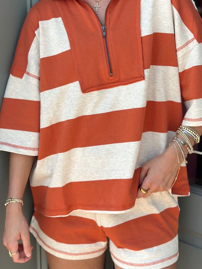 People Pleaser Set- Burnt Orange/Oat