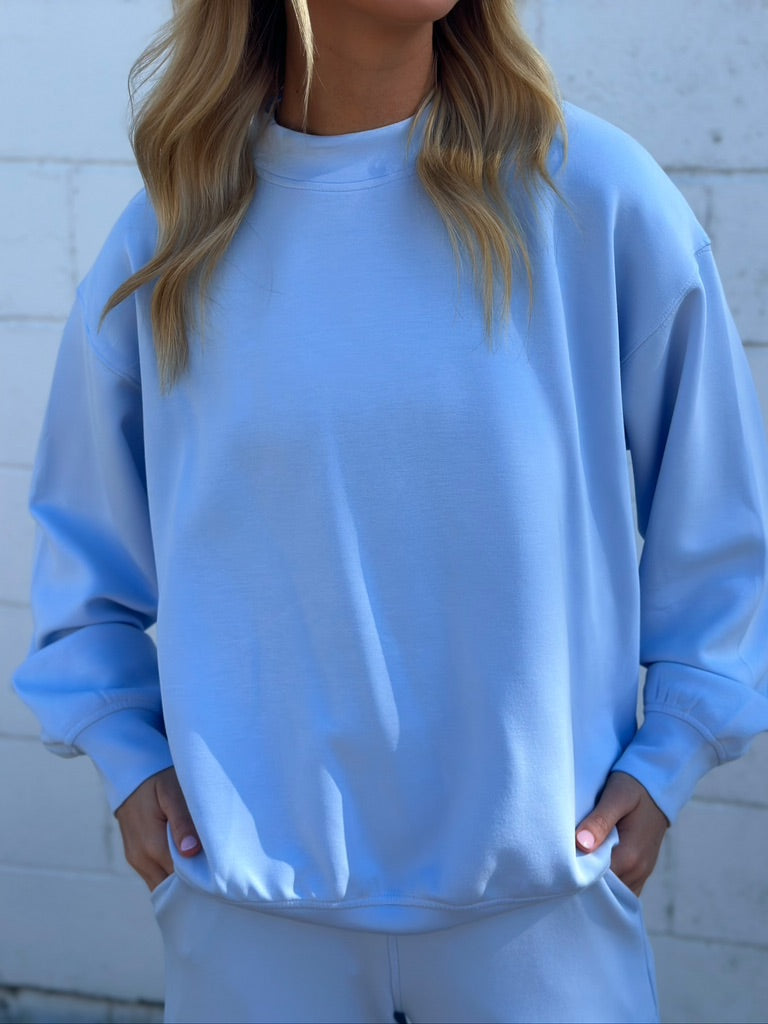 Frost Blue Long Sleeve top