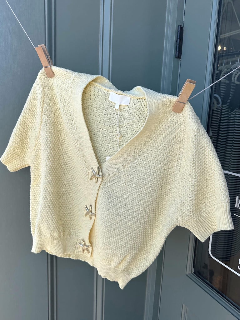 Starfish Yellow cardigan