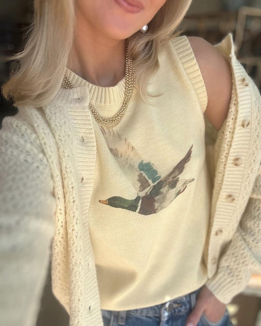 Mallard Sweater Tank top - Yellow