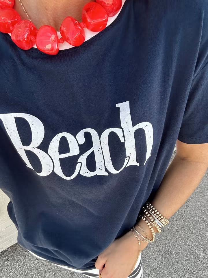 Beach Contrast Boyfriend tee