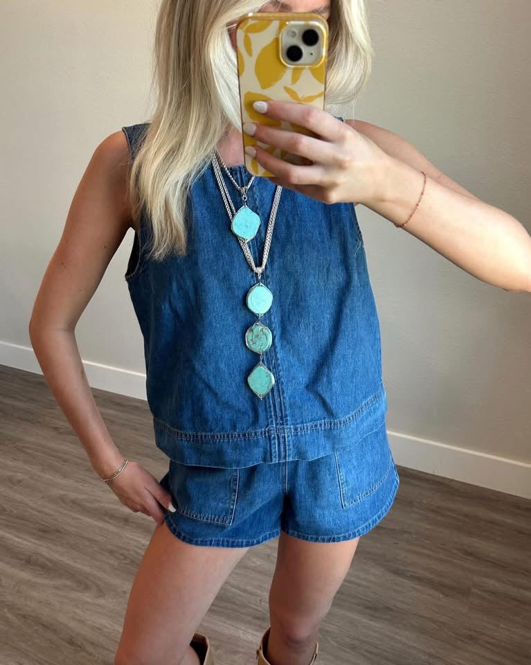 Daycation Denim Utility short