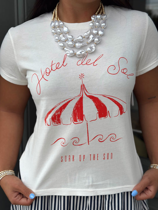 Del Sol Tourist tee - Sea Salt