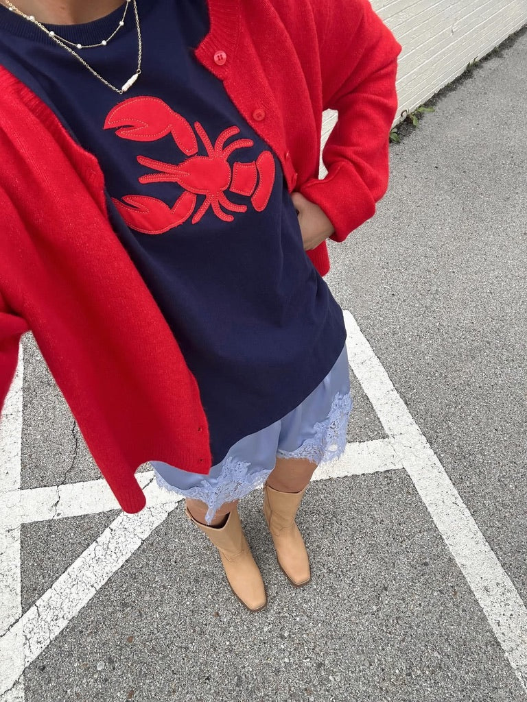 Maine Lobster top - Navy
