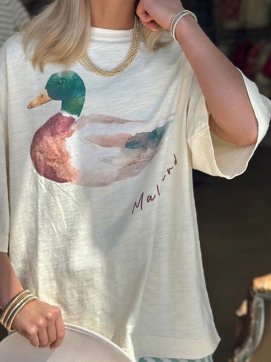 Mallard Oversized Tee - Yellow